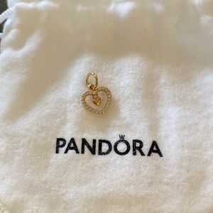 Pandora 14k heart charm